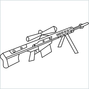 Featured image of post How To Draw A Sniper Rifle This video has been suggested by doryn hehe in this video how to make cardboard sniper rifle modelled from the game fortnite that shoots paper ammo better than most of the