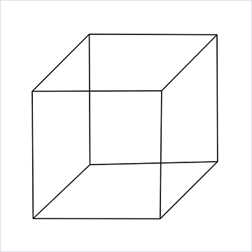 Cube drawing