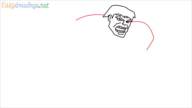 How to draw Hulk step (7)