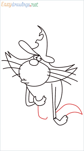 How to draw Oggy brother Jack step (10)
