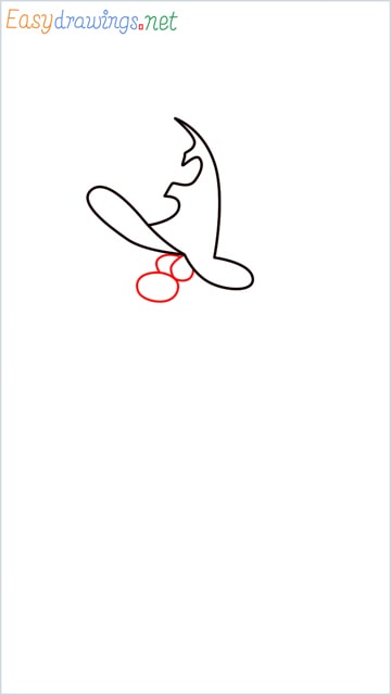 How to draw Oggy brother Jack step (3)