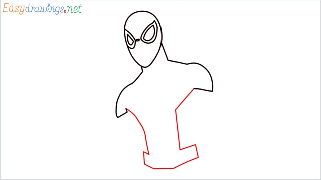 How to draw Spiderman step (5)