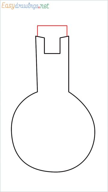 How to draw a Flasks step (4)