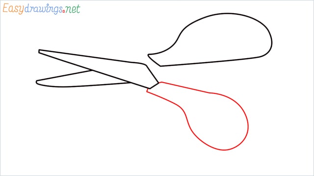 How to draw a Scissors step (4)
