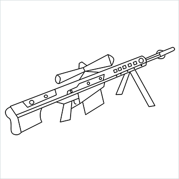 Sniper M82 drawing