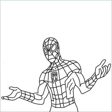 Spiderman drawing