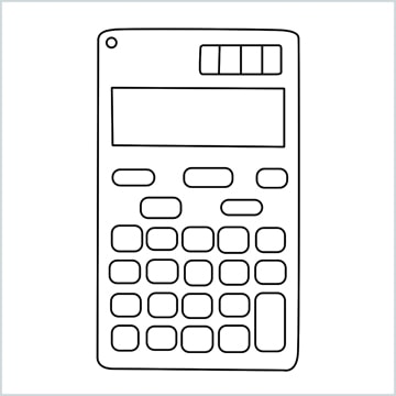 How to Draw a Calculator step by step - [6 Easy Phase]