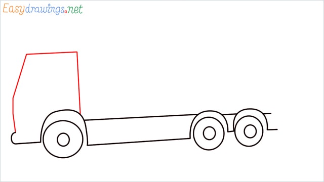 how to draw a recycling truck step (5)