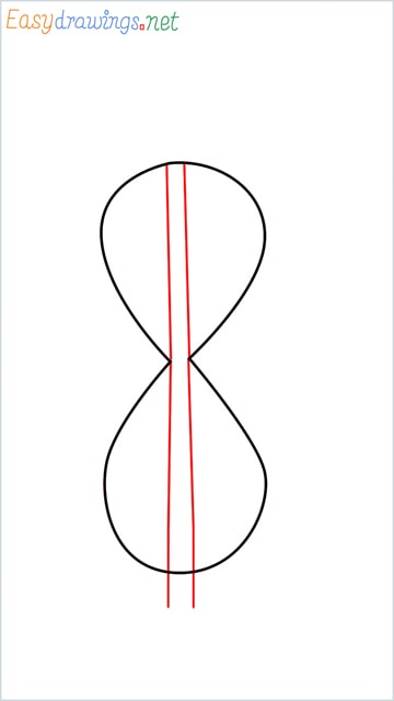 how to draw an hourglass step (2)