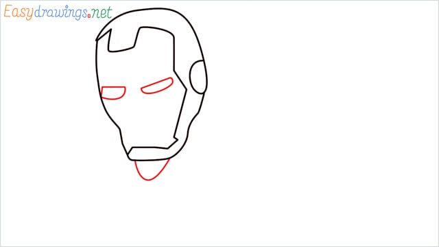 how to draw iron man step (4)