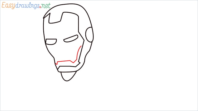 how to draw iron man step (5)