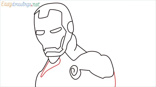 how to draw iron man step (8)