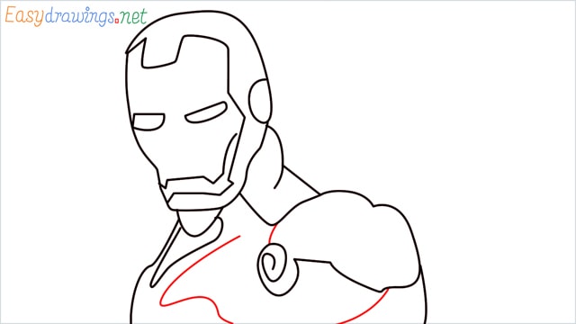 how to draw iron man step (9)