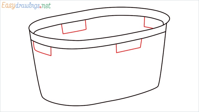how to draw laundry basket step (5)