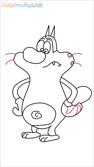 how to draw oggy step (14)
