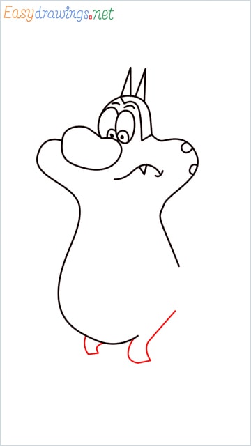 how to draw oggy step (8)