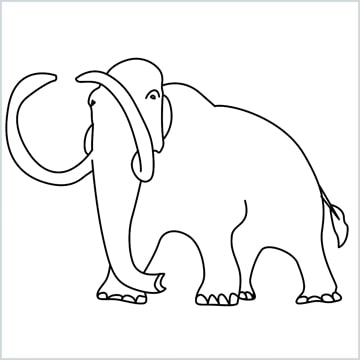 mammoth drawing