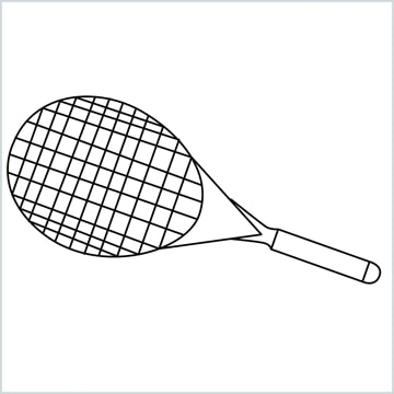 tennis racket drawing