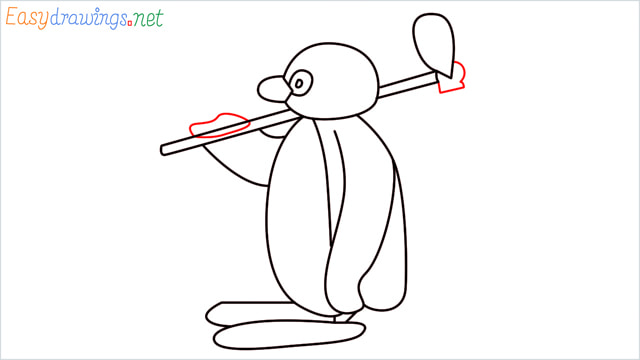 How to draw Pingu step (11)