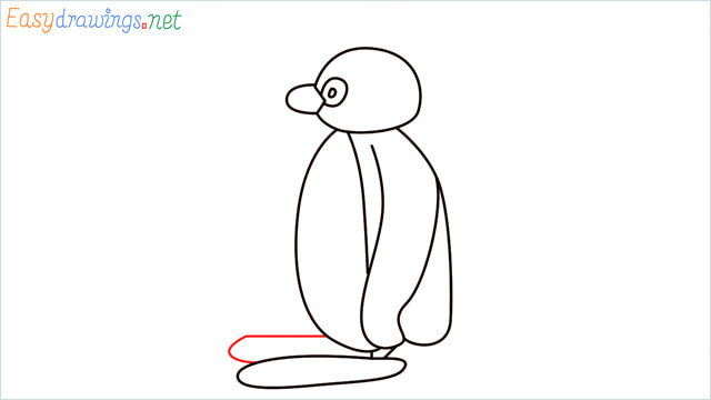 How to draw Pingu step (8)