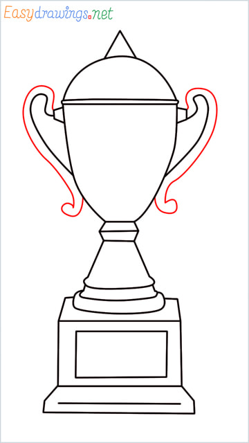 How to draw a Trophy step (10)