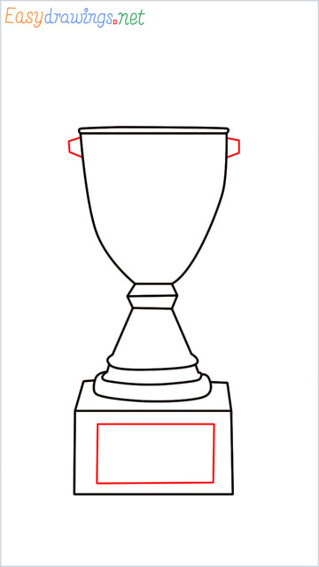 How to draw a Trophy step (6)