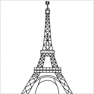 Eiffel tower drawing