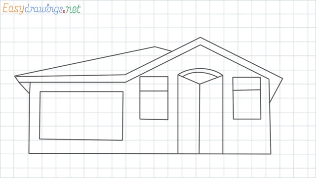 House grid line drawing
