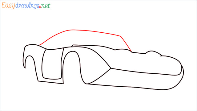 How to draw Dinoco car step (5)