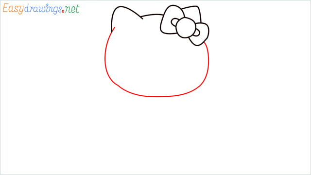 How to draw the Hello Kitty step (5)