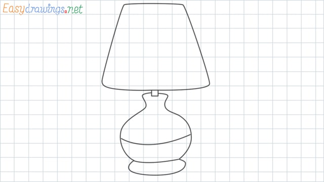 How To Draw A Lamp Step by Step - Easydrawings.net