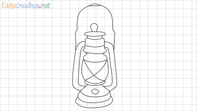 Lantern grid line drawing