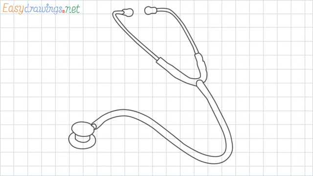Stethoscope grid line drawing