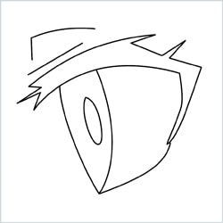easy anime eye drawing