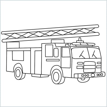 fire engine coloring page