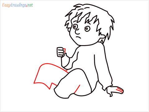 how to draw Horrid Henry step (10)