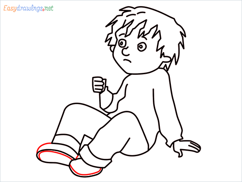 how to draw Horrid Henry step (13)