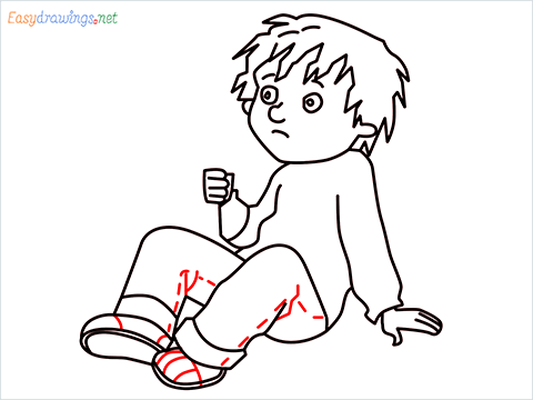 how to draw Horrid Henry step (14)