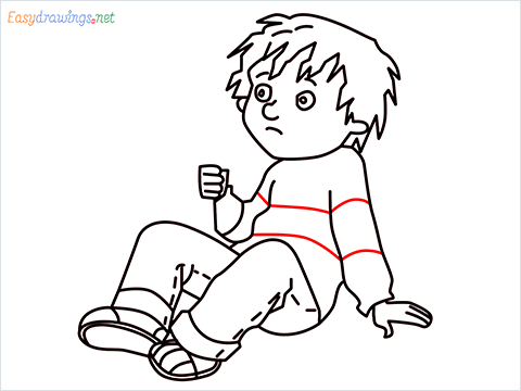 how to draw Horrid Henry step (15)