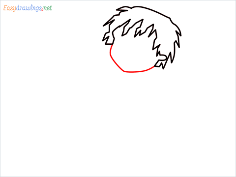 how to draw Horrid Henry step (3)