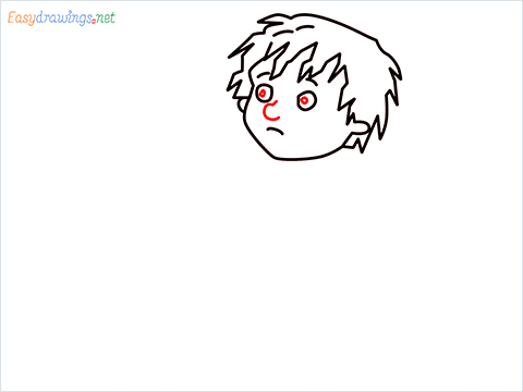how to draw Horrid Henry step (5)