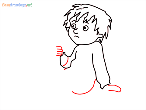 how to draw Horrid Henry step (8)