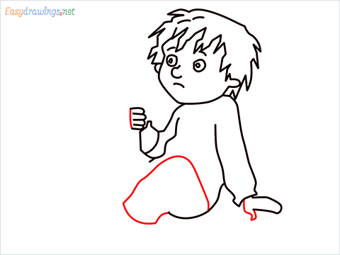 how to draw Horrid Henry step (9)