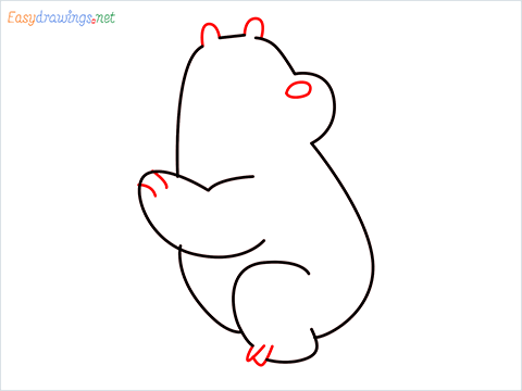 how to draw Ice Bear step (6)