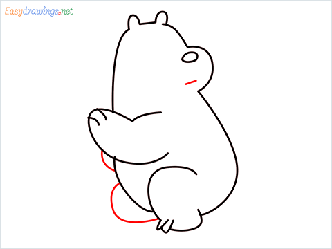 how to draw Ice Bear step (7)