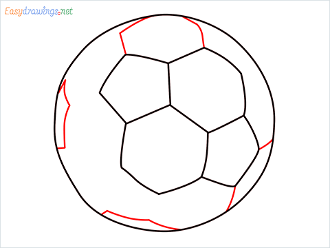 how to draw a football step (6)