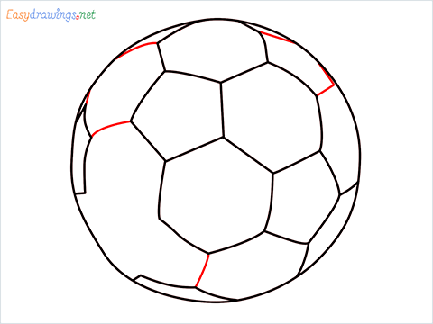 how to draw a football step (7)