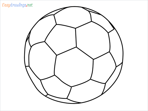 how to draw a football step by step for beginners