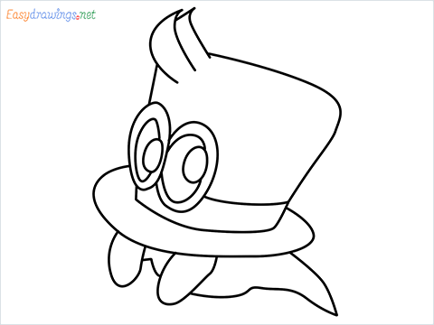 how to draw cappy ghost step by step for beginners