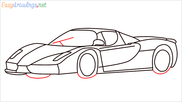 how to draw ferrari car step (12)